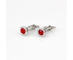 Запонки с цирконами Mensis ZP022