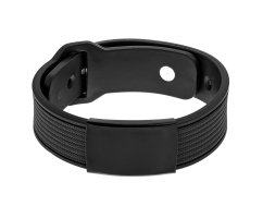 Браслет широкий из каучука под гравировку KB105