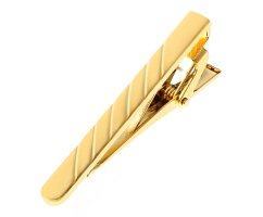 Зажим для короткого галстука золотистый Z189