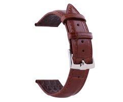 Ремешок из кожи крокодила лакированный светлый ST100