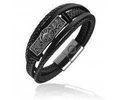 Браслет из натуральной кожи Крым QB410