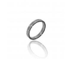 Кольцо из стали на мизинец R350