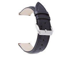 Ремешок из мягкой кожи черный ST327