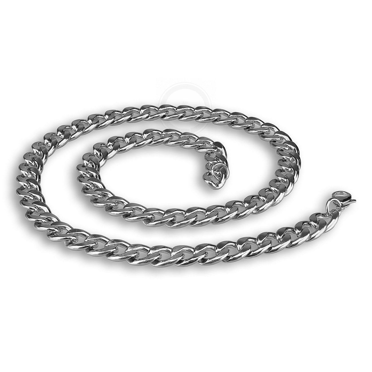 Серебряные мужские цепи панцирное плетение