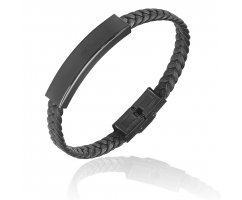 Тонкий кожаный браслет под гравировку QB273
