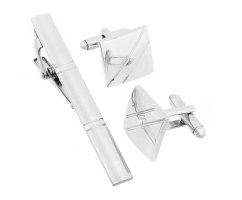 Набор запонки и зажим для галстука Aeterna ZK154