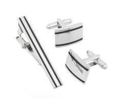 Набор запонки и зажим для галстука Saturn ZK157