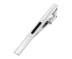 Зажим для широкого галстука серебристый Z188