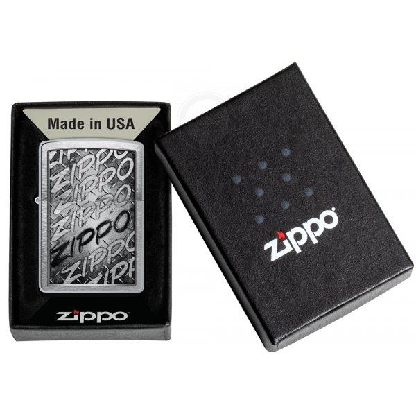 Зажигалка Zippo с покрытием Brushed Chrome Zip48784