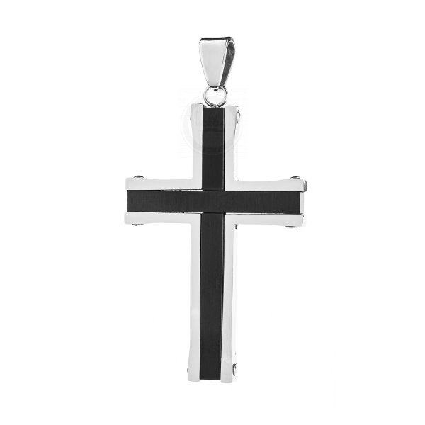 Кулон Крест стальной K570