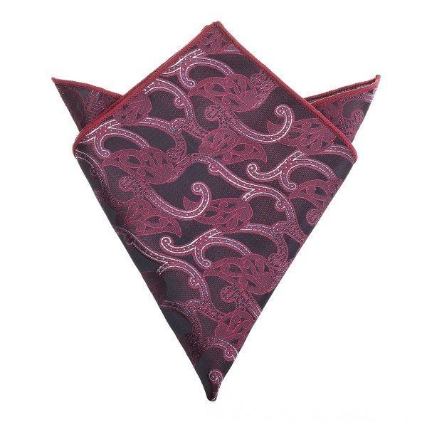 Jule набор галстук, бабочка и платок бордовый CP69