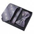 Benoit набор галстук, бабочка и платок коричневый CP70