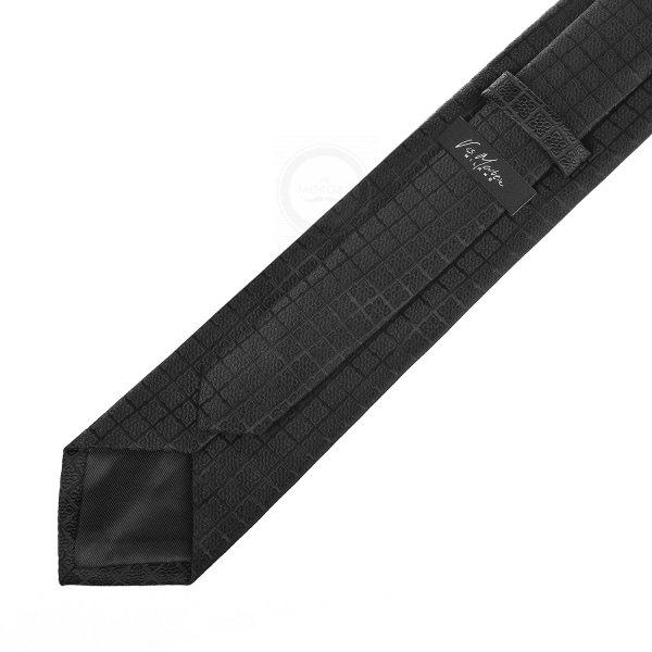 Clode галстук черный в клетку NT75