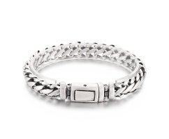 Браслет стальной оксидированный SB154