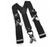 Подтяжки мужские черные для брюк PT09