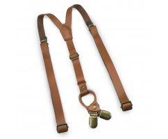 Подтяжки мужские из натуральной кожи PT18