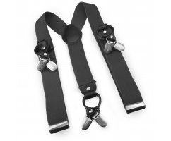 Подтяжки мужские темно-серые PT06