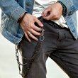 Сэт матовых цепочек на джинсы DC016