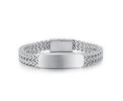 Широкий матовый браслет под гравировку SB361