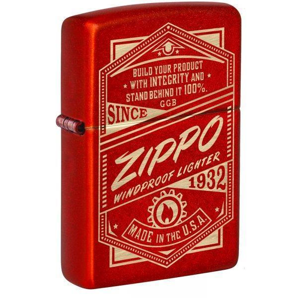 Зажигалка ZIPPO Classic с покрытием Metallic Red Zip48620