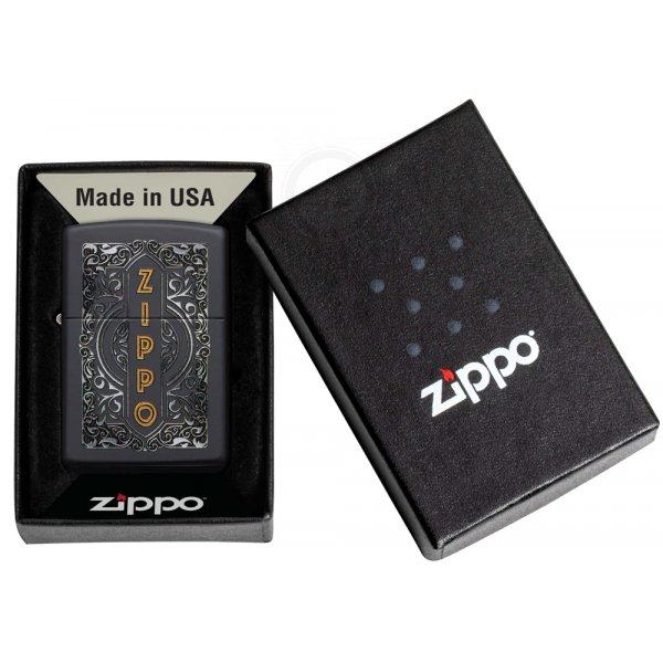 Зажигалка Zippo Black Matte Zip49535