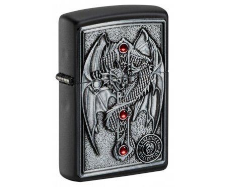 Зажигалка Zippo Winged Dragon Cross Zip49755