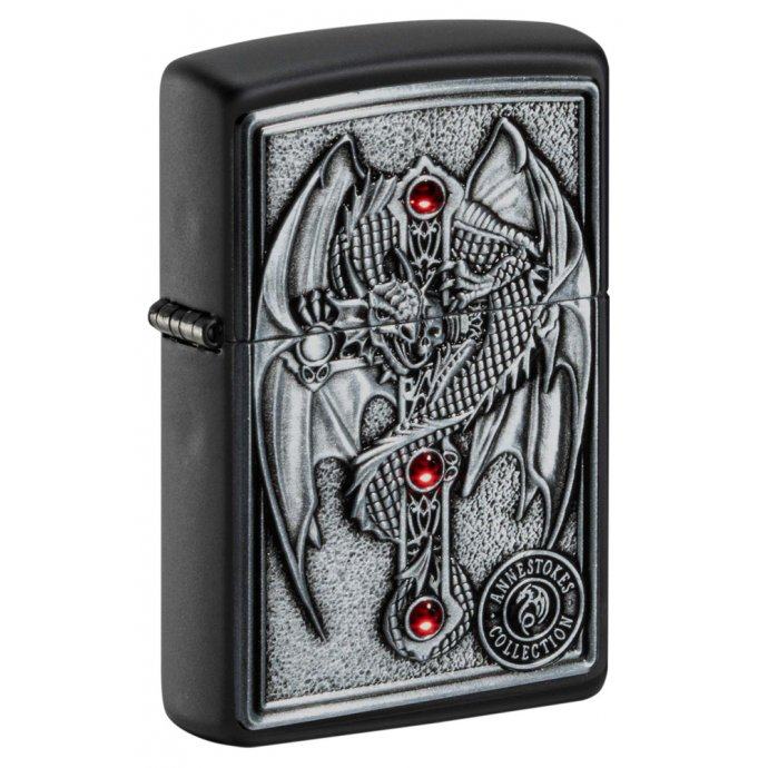 Зажигалка Zippo Winged Dragon Cross Zip49755