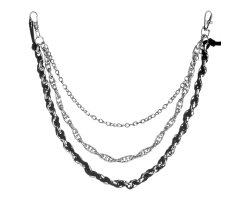 Сэт цепочек на джинсы с кожей DC014