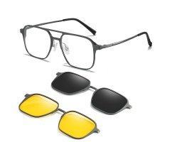 Алюминиевые очки с магнитными линзами 3 в 1 SGM5007-C2