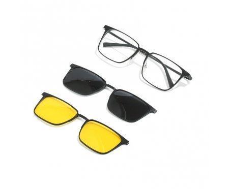 Алюминиевые очки с магнитными линзами 3 в 1 SGM5008-C1