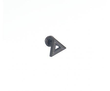 Серьга черный треугольник SE1750