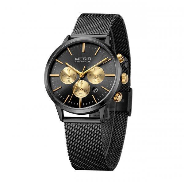 Часы Megir Chronix golden black W0151