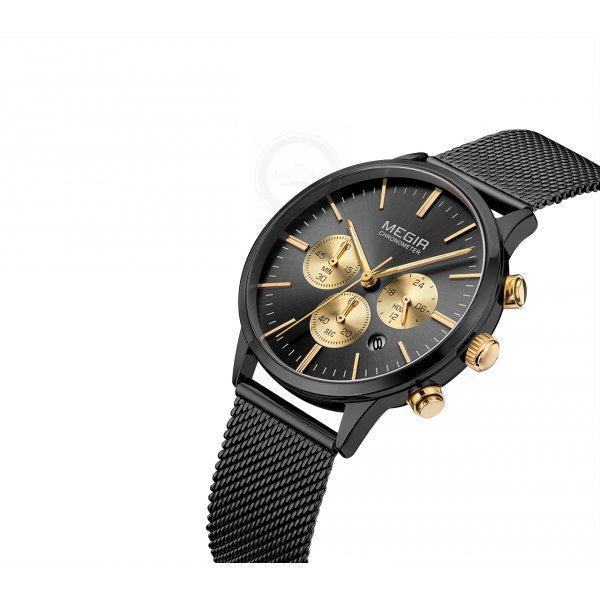 Часы Megir Chronix golden black W0151