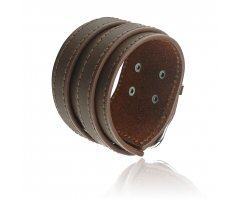 Зандер браслет широкий из кожи QB220