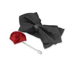 Бабочка для смокинга черная BT47