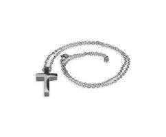 Кулон крест из стали с цепочкой K561