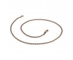 Цепочка веревочного плетения золотистая C302