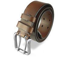 Inossi ремень коричневый с двойной пряжкой RB3079