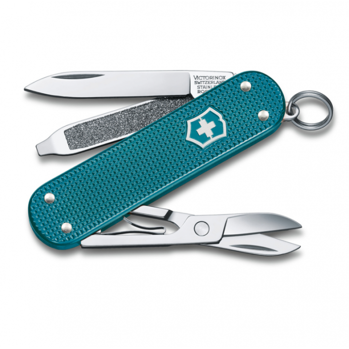 Нож-брелок Classic SD Alox Colors Wild Jungle VICTORINOX vic0.6221.242G