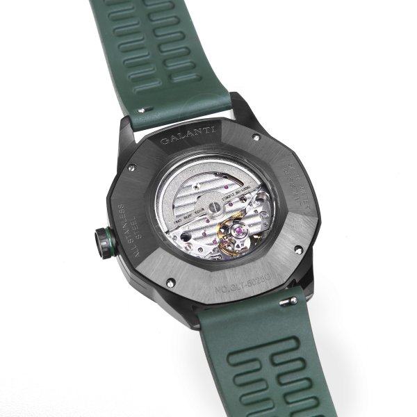 Часы наручные механические зеленые GALANTI W8213