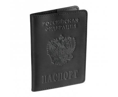 Обложка для паспорта с гербом ручной работы O40