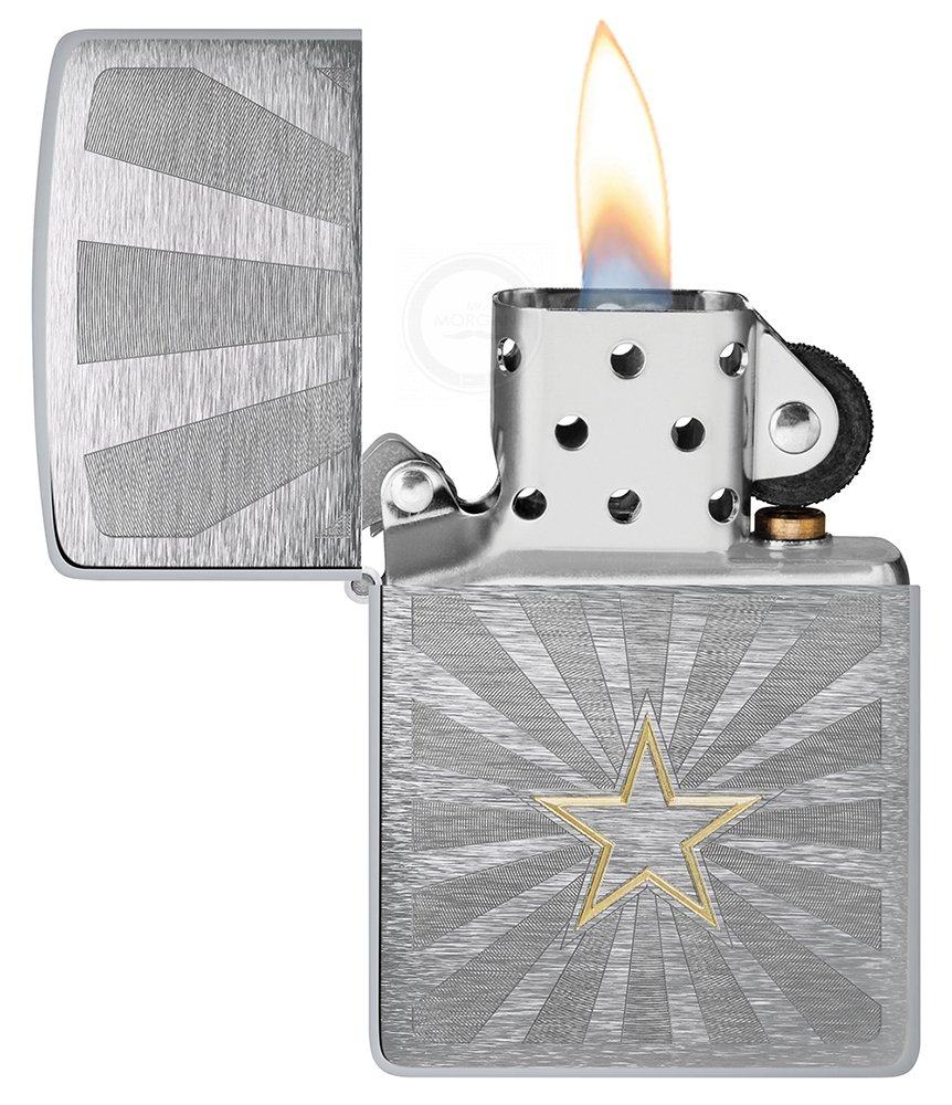 Купить Зажигалка Zippo Star Design Zip48657 в интернет-магазине Mr. MORGAN.  Доставка по всей России