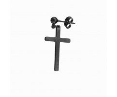 Серьга гвоздик с большим крестом SE1749