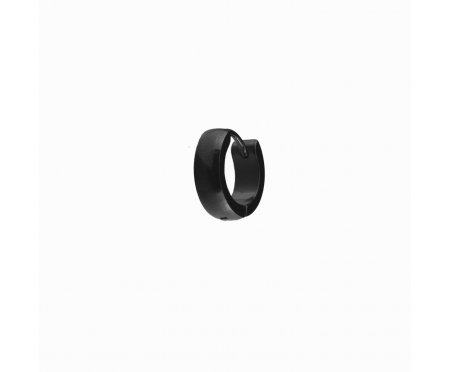 Серьга кольцо из стали черная 12 мм SE1790