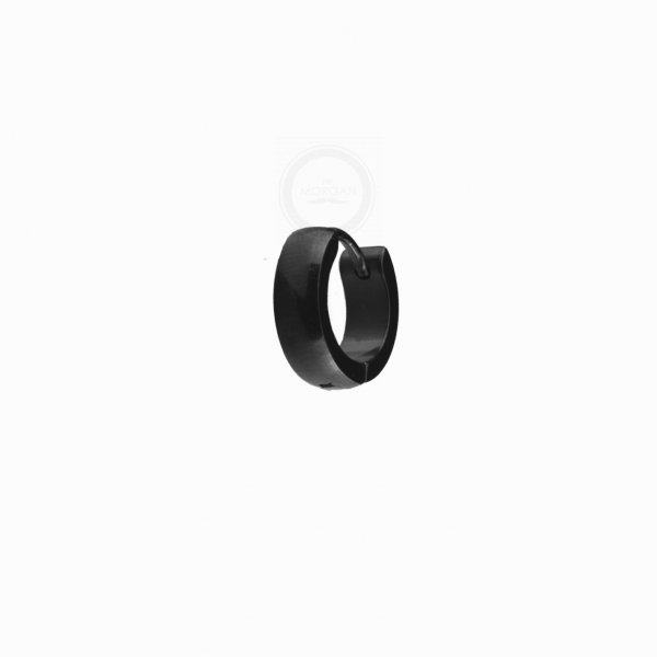 Серьга кольцо из стали черная 12 мм SE1790