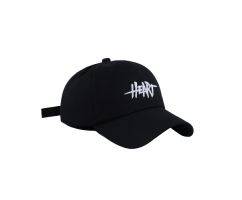 Бейсболка черная Heart CS58