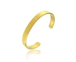 Браслет под гравировку из стали золотистый SB5444