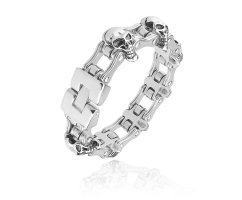 Браслет массивный с черепами SB8259