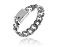 Браслет резной панцирного плетения SB305