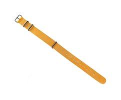 Нато ремешок из натуральной кожи рыжий ST0913